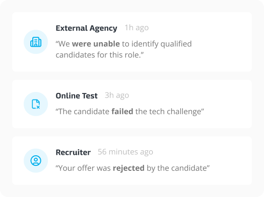 Recruitment notifications